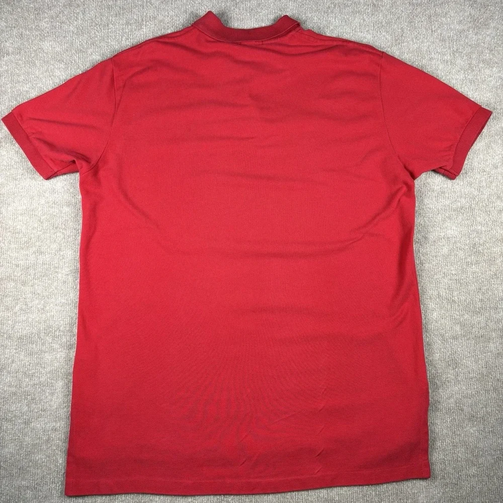 Polo Ralph Lauren Polo Shirt Mens Large Red Pony Logo Short Sleeve Cotton